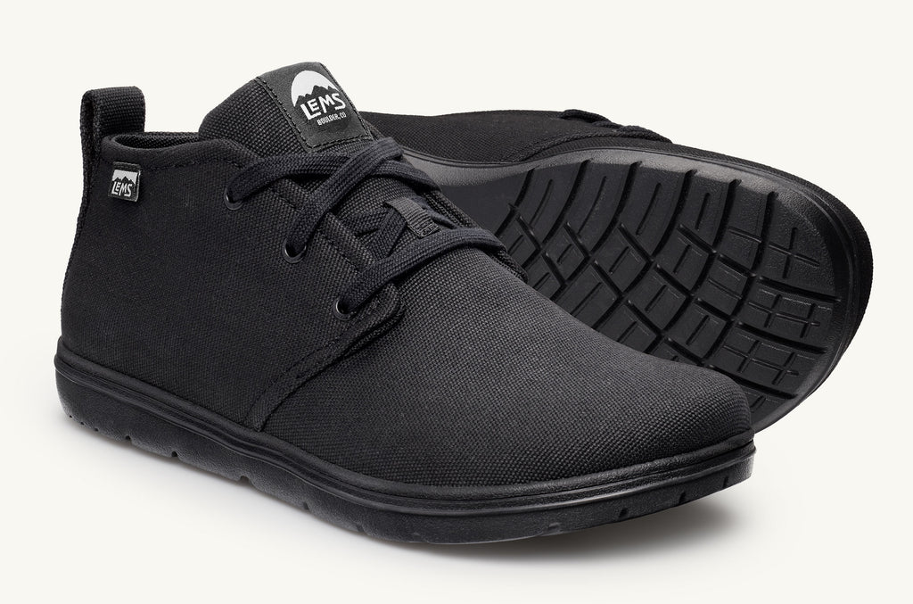 Chukka Lems Lona Botas Hombre Negras | ILL3665NV